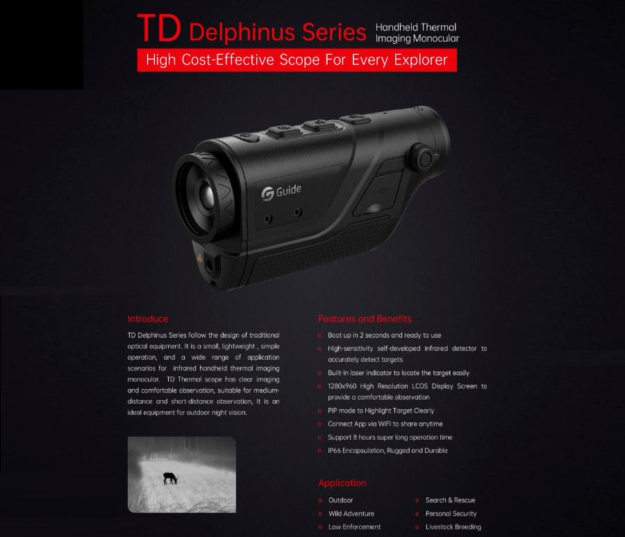 фото Guide Delphinus TD420