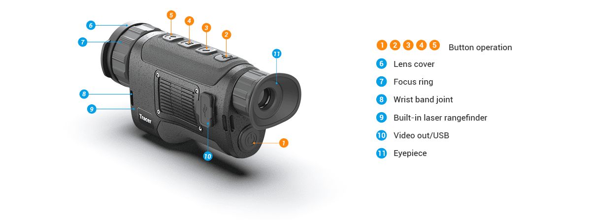 Тепловизионный монокуляр ConoTech Tracer6 50LRF